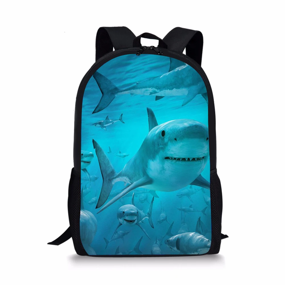 Shark Printing Backpack for Kid Shoulders Bag Fashion School Bag for Teenage Girl Children Travel Plecaki Szkolne