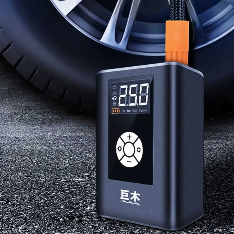 Электрический автомобильный воздушный насос портативный беспроводной