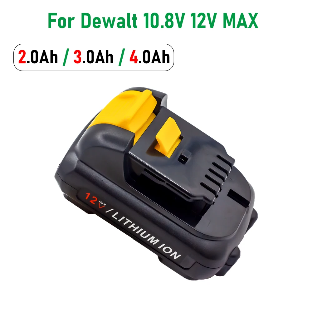 

For DEWALT 12V battery 2Ah/3Ah/4Ah for DCB120 DCB122 DCB124 DCB125 DCB121 10.8V DCB100 DCB101 DCB119 Li-ion Power Tools Battery