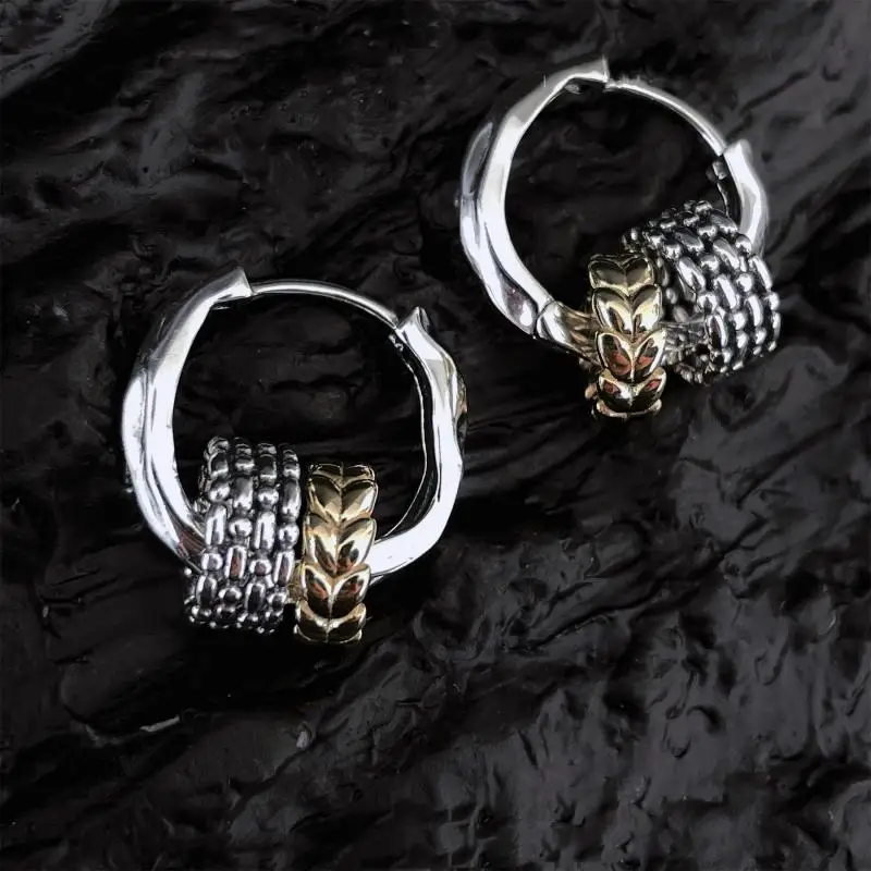 

Fashion Exquisite Unique Design Wheat Hoop Earrings Ladies Luxury Party Accessories New Jewelry Girls Valentine Day Gifts