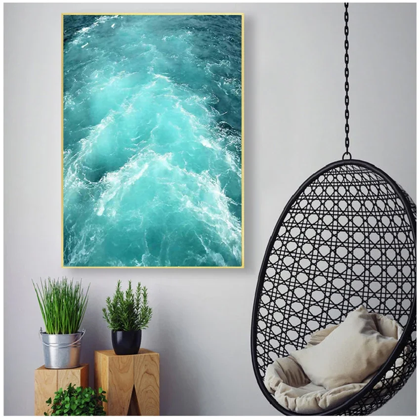 Художественный плакат декор гостиной морские птицы синее море и небо