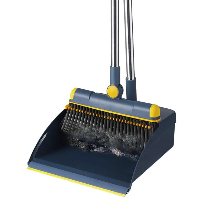 

Складная Щетка с пылесборником, набор для бытовой уборки с зубцами, складная щетка с мягкой шерстью и пылесборник, инструменты для уборки дома