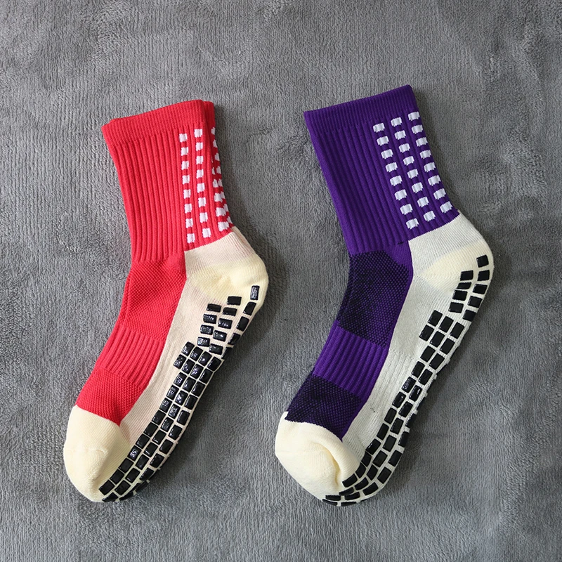 4pairs New Anti Slip Football Socks Breathable Men Sports Soccer Socks Soft Cycling Women Men 37.5-45