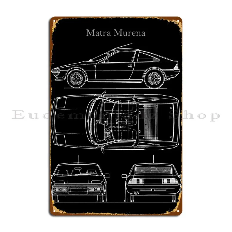 

Matra Murena 1981, металлический знак, настенный кухонный персонаж, декор стен, клубный жестяной знак, постер
