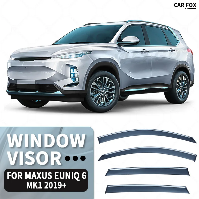 Фото Для MAXUS EUNIQ 6 2019+ Дефлекторы окон, козырьки от солнца и дождя, защита от ветра, автомобильные аксессуары №1