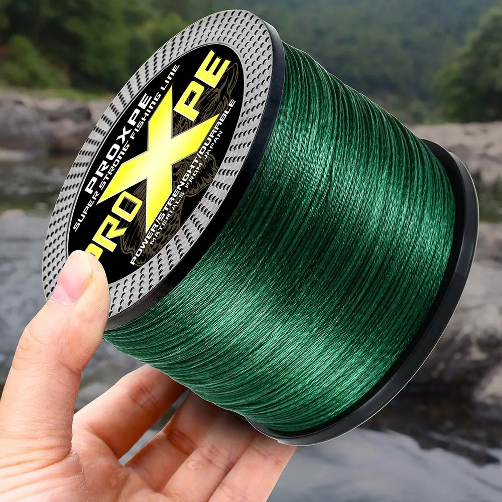 PROXPE 4-жильная рыболовная леска 100% PE 4 плетеных лески 10 ~ 80 фунтов 1000 м 500 300 - купить