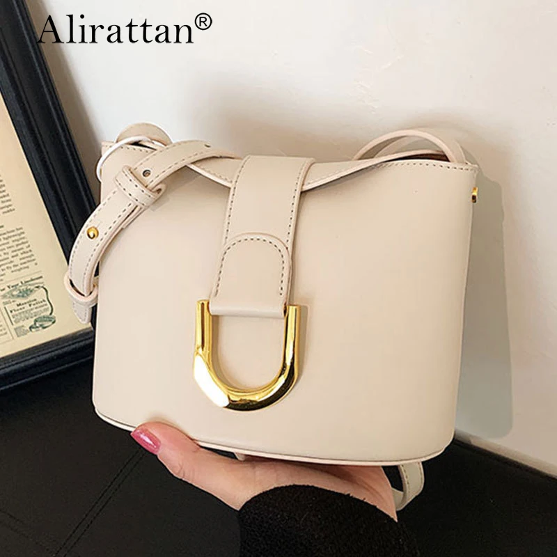 

Alirattan Women's Fashion Handbags Retro Solid Color PU Leather Shoulder Underarm Bag Casual Hobos Handbags