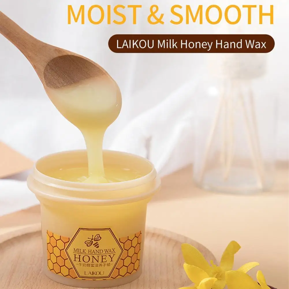 

Milk Honey For Hands Mask Hand Wax Whitening Moisturizing Repair Exfoliating Calluses Filming Anti-Aging Hand Skin Cream 120g