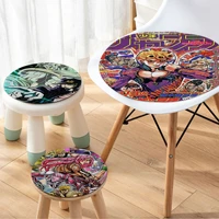 jojo bizarre adventure decorative stool pad patio home kitchen office chair seat cushion pads sofa seat 40x40cm stool seat mat