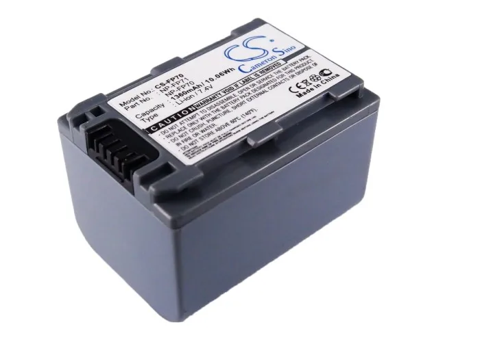 

CS Camera Battery For Sony DCR-HC96 HC46 HC26 DCR-DVD205E DCR-HC28 DVD905 DCR-HC20 DCR-SR100 HC94E Fits NP-FP60 NP-FP70 NP-FP71