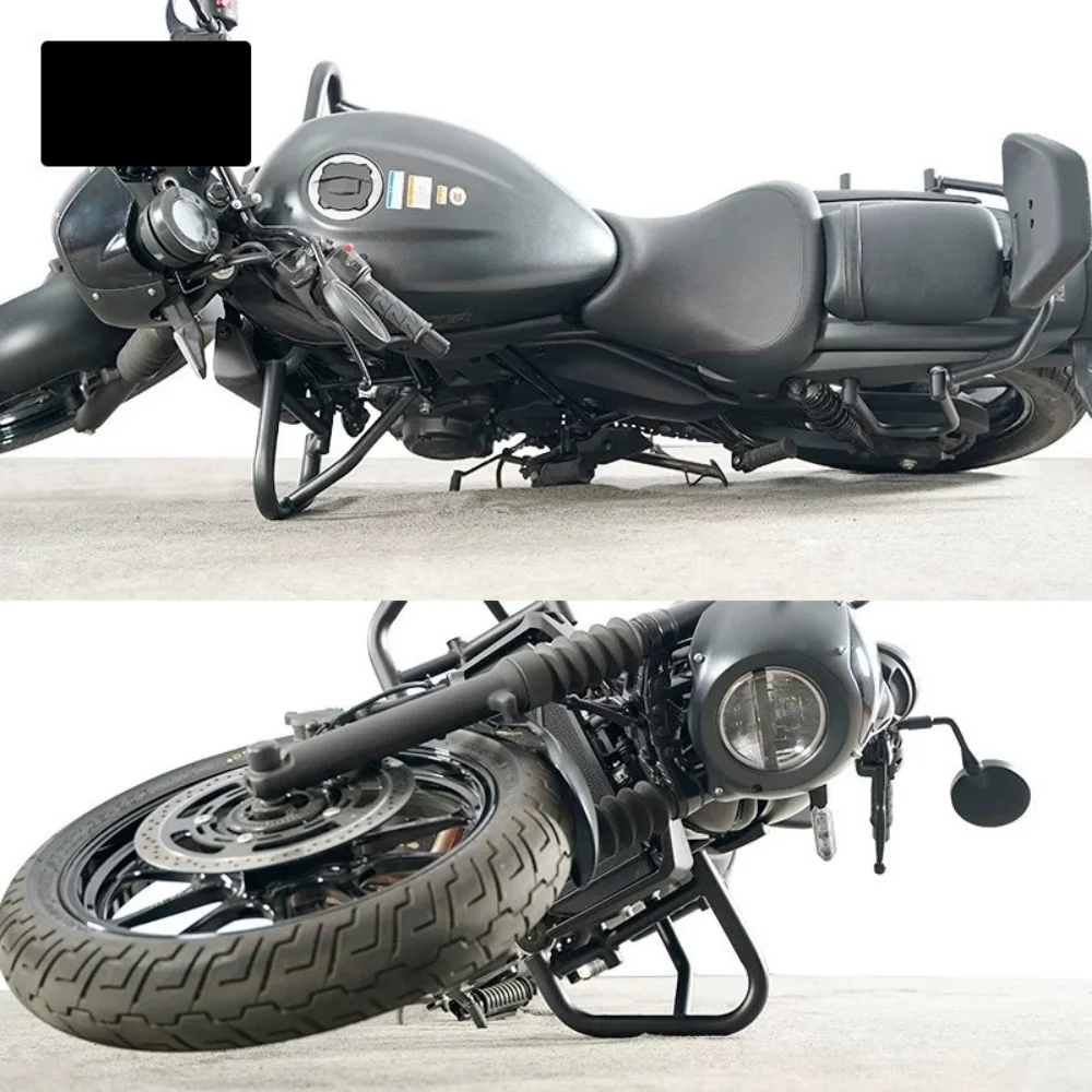 Фото Усиленный защитный бар для мотоцикла Eliminator 500 Retro Cruiser, износостойкий, противоударный комплект защиты кузова №4