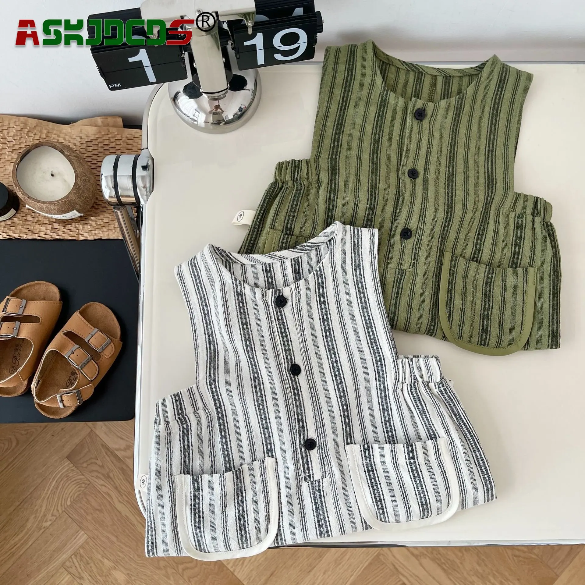 

Sleeveless Infant Cotton Jumpsuits: 2023 New In Outdoor Clothing for Newborn Baby Girls Boys, Kid Stripe Versatile One-Piece