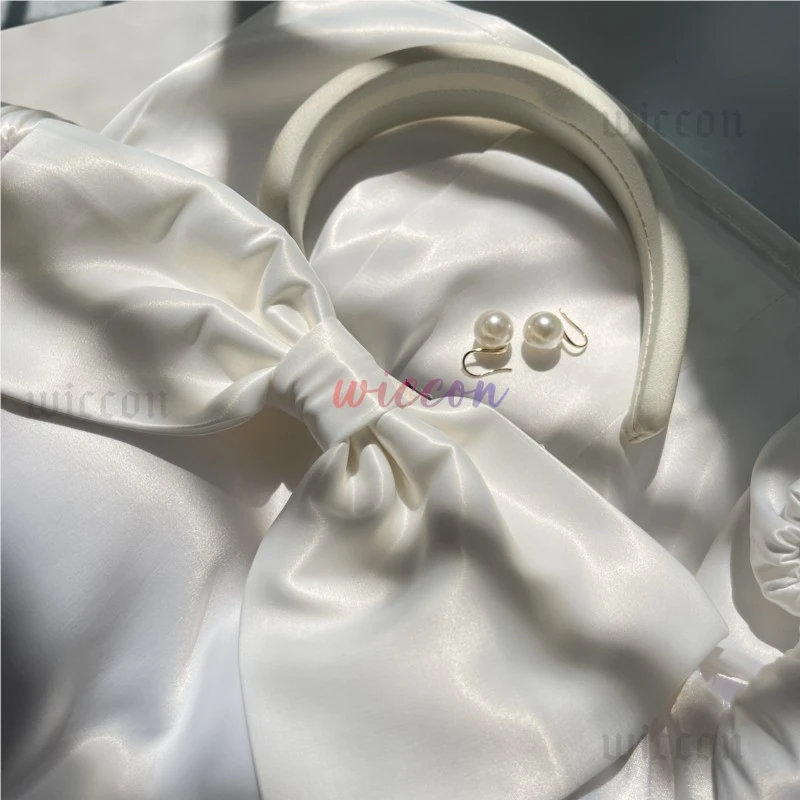 Premiun Alien Stage Sua косплей костюм женское милое белое платье головные уборы нарядная