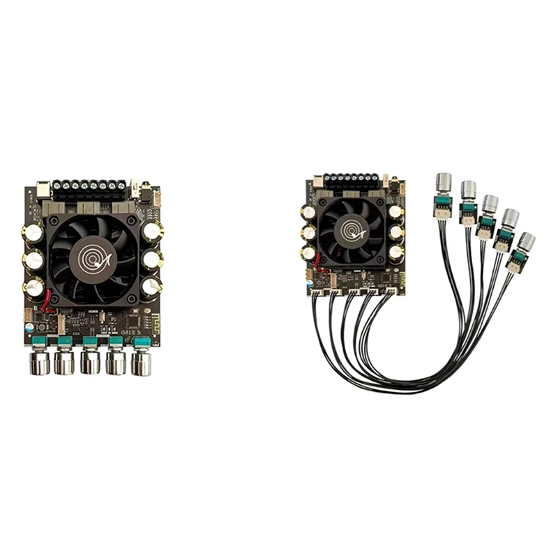 Модуль платы усилителя Bluetooth 2X160 Вт + 220 TDA7498E ADAU1701