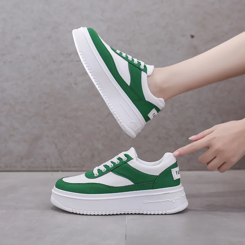 

2022 new fall Women Sneakers Shoes Woman Platform Trainers Casual Lace-Up Tenis Feminino Zapatos De Mujer