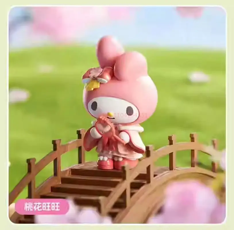 В наличии Miniso слепая коробка Sanrio New Rhyme Flower Clothes Series Kuromipacha Dog Big Ear Декоративные