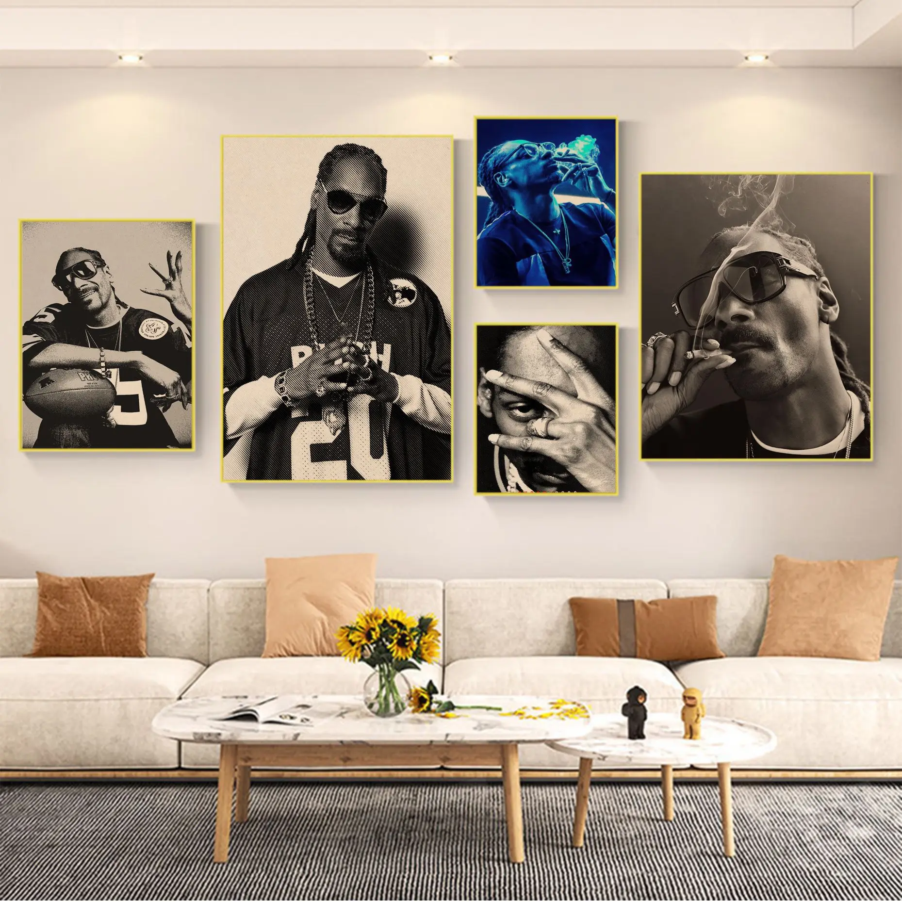 

Snoop Dogg Singer Star Music Vintage Posters Decoracion Painting Wall Art Kraft Paper Home decor