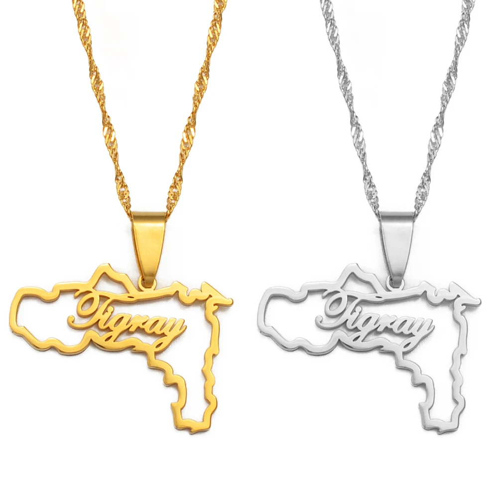 Ожерелье с подвеской Anniyo Эфиопия тигрэй золотой цвет африканские ювелирные