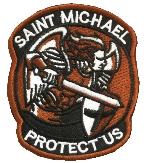 Патч святого Михаила для защиты США искусственная петля религиозная фигурка