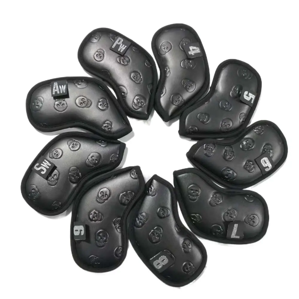 

Golf Putter Skull Wedge cover Iron pole cover Protector Case Golf Club Cover Skull Head Cover Golf Iron Headcover