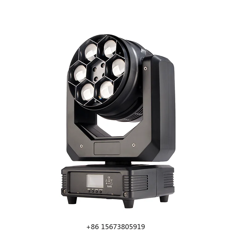 Фото Цветной светодиодный прожектор 6x40W 4IN1 RGBW с эффектом Bee Eye Wash для сцены, дискотек, свадеб и диджеев №2