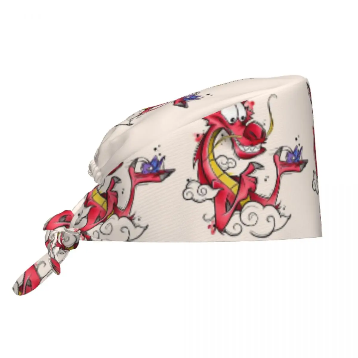 Фото Изготовленная на заказ дышащая рабочая шапочка для кормления Mushu, хирургические шапочки для скраба, унисекс, медицинская шапочка для медсестры, рабочая шапка для скрабов, шапка для медицинской хирургии №1