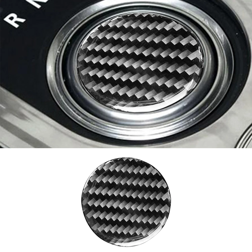 

Gear Shift Knob Stickers Decoration Cover Trim Sticker Decal for Land Rover Discovery 4 2010-2016 Car Accessories Carbon Fiber