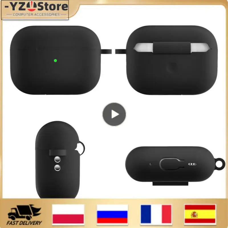 

2/4/6PCS For Airpods 2 Earphone Protective Case Earphone Protective Cover Anti-lost Silicone Case Rope Lanyard