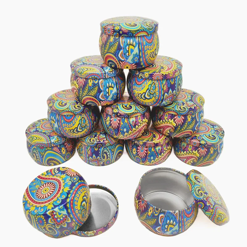 120 шт. жестяные пустые банки для свечей 4 унции круглые металлические контейнеры с