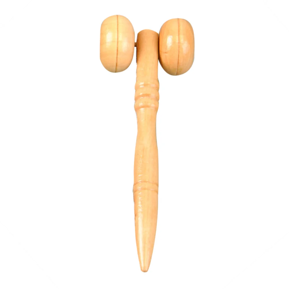 

Wooden Face Mini Massager Hob Manual Rolling Beauty Assistant for Men Women Unisex