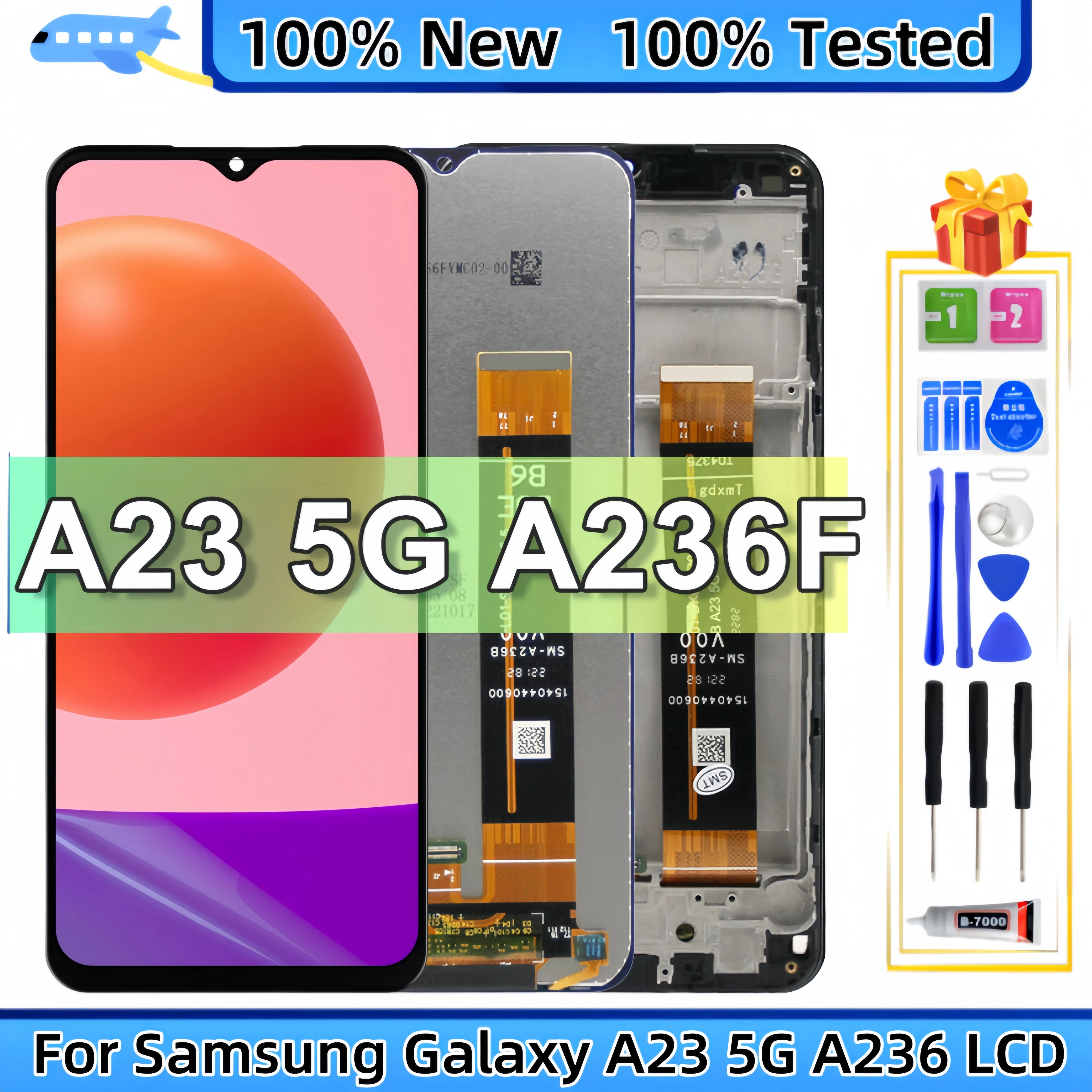 Замена сенсорного ЖК-дисплея дигитайзер в сборе Samsung Galaxy A23 5G A236 SM-A236B SM-A236U