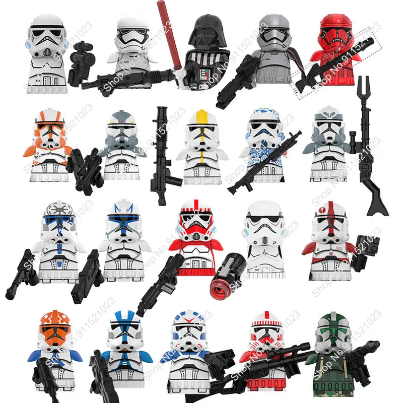 

322nd Legion Clone Star Building Blocks Wars Stormtrooper Clone Soldier Figures 501st Legion Clone Troopers Bricks Toys for Kids