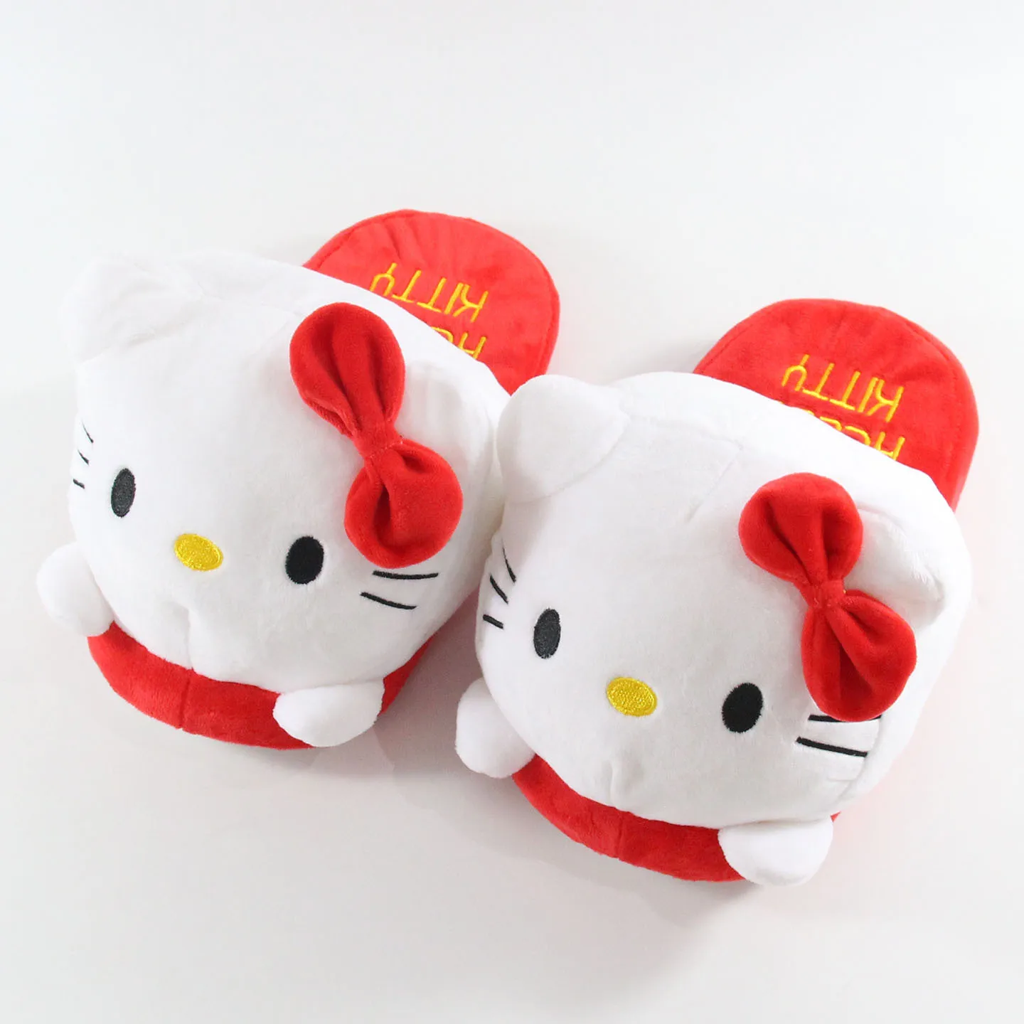 

Cartoon Kawaii Melody Kuromi Cinnamoroll Kittys Anime Fashion Plush Slippers Indoor Non-Slip Cotton Comfortable And Warm