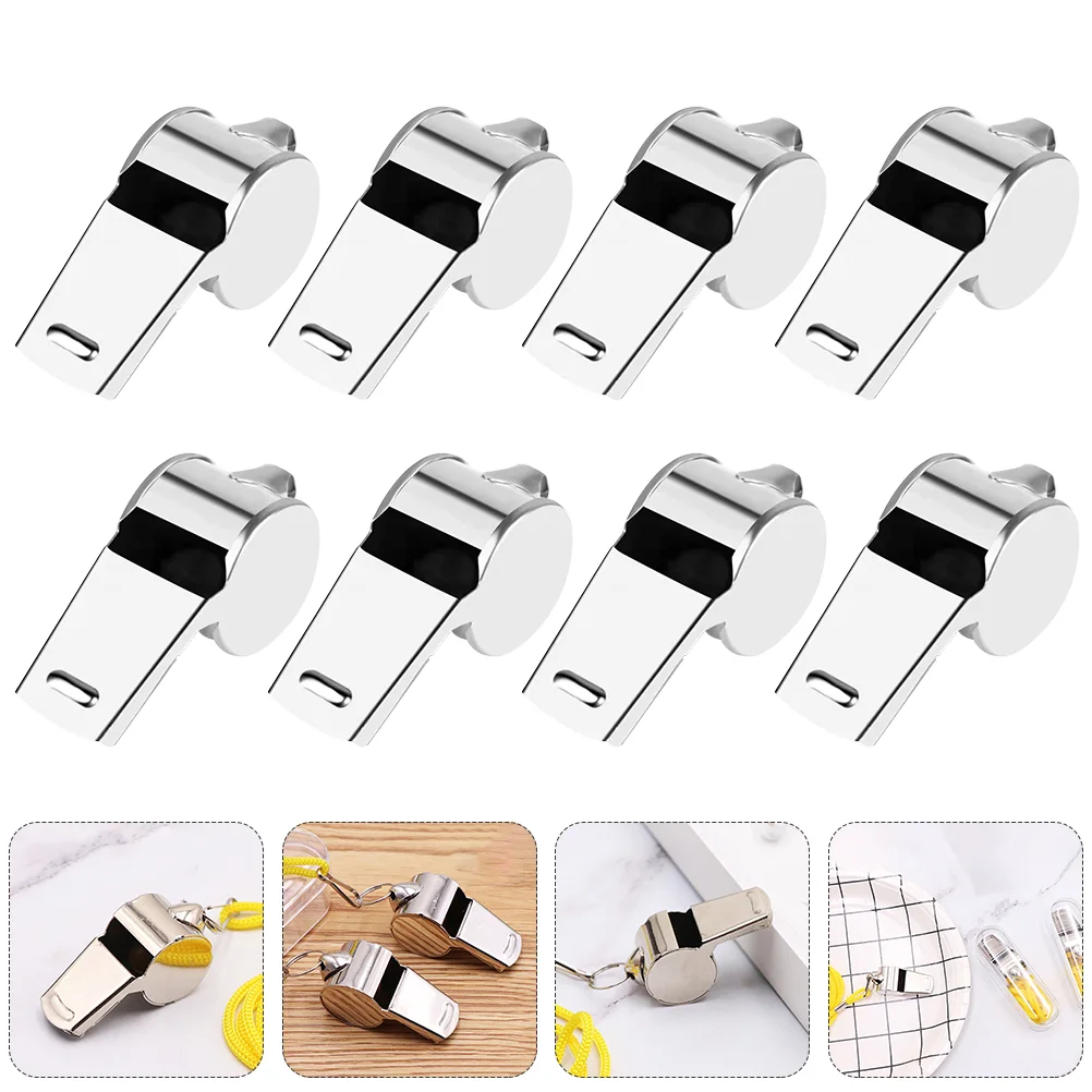 

12Pcs Emergency Whistle Portable Survival Whistle Stainless Steel Sports Whistle