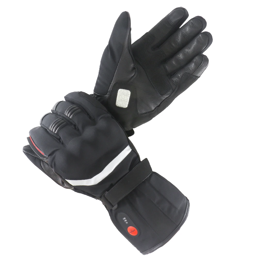 Motorcycle Touch Screen Electric Heated Gloves Rechargeable Battery Outdoor Riding Skiing Waterproof 7.4V 2200MAH Heating Gloves enlarge