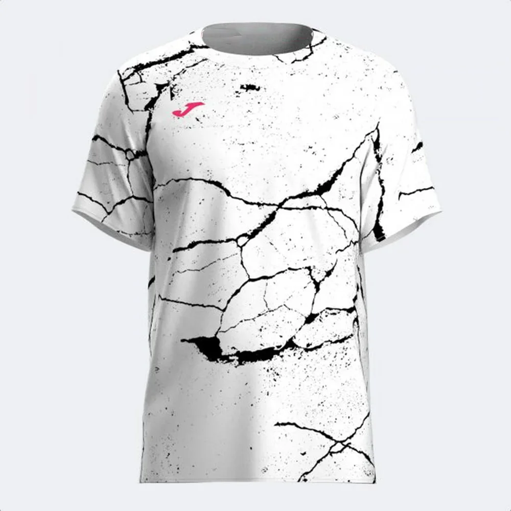 Фото Мужская спортивная футболка JOMA с 3D-принтом, короткий рукав, летняя модная дышащая быстросохнущая футболка для фитнеса и велоспорта на открытом воздухе №2