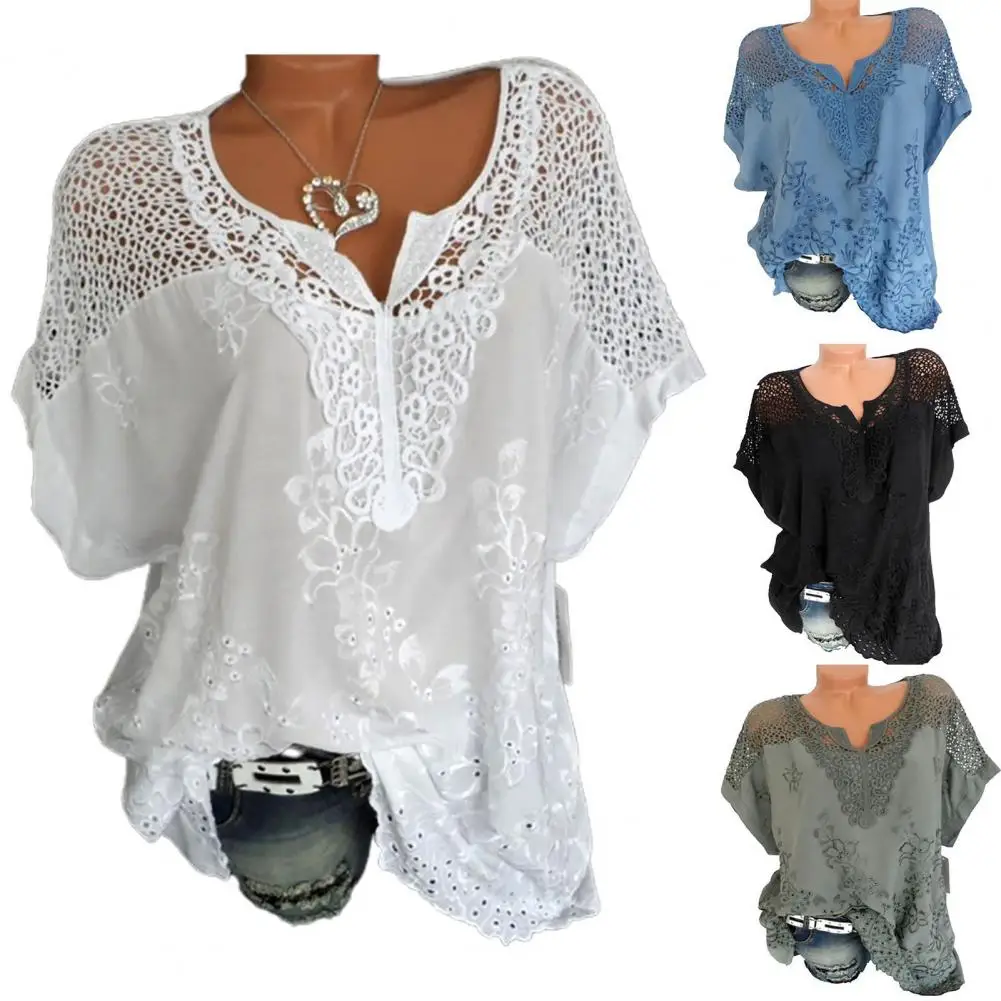 

Модный Свободный Топ, дышащая женская футболка, однотонная Тонкая Повседневная рубашка с V-образным вырезом и вырезами