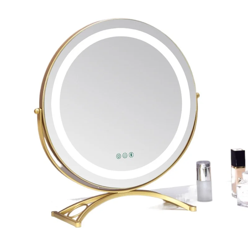 

Гибкое круглое зеркало для макияжа со светодиодной подсветкой