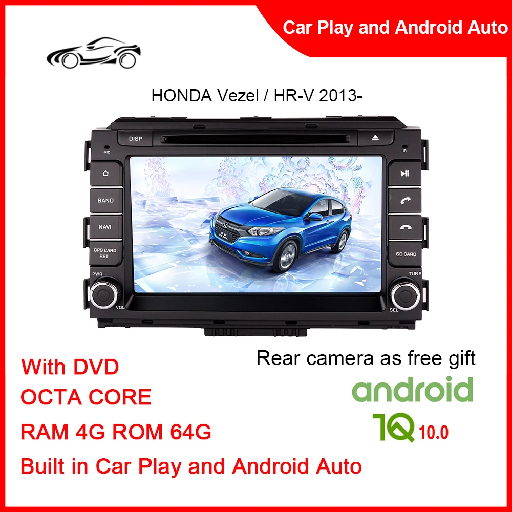 

Big Screen Vw Polo Car Radio For HONDA VEZEL / HR-V 2013- 8inch RAM 4G ROM 64G Double Din Apple Play Car Stereo Tracker GPS Car