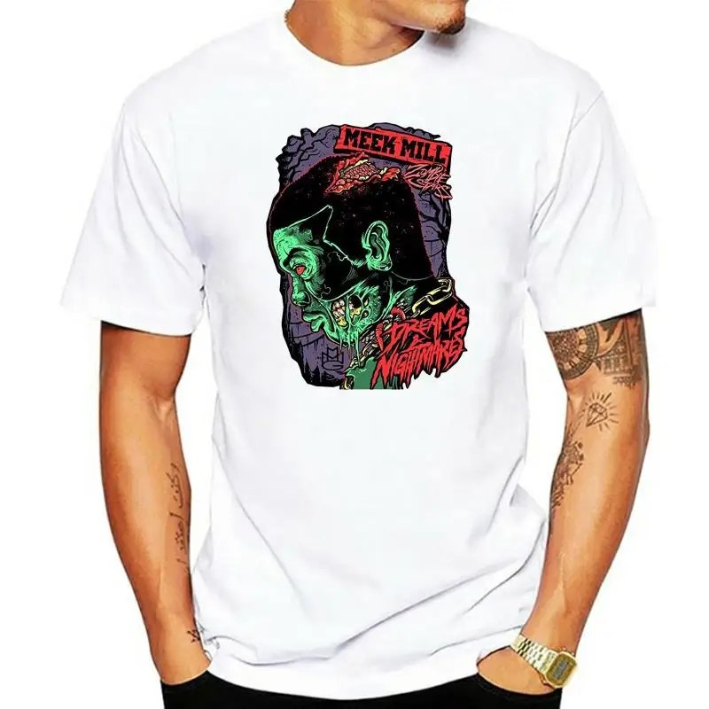 Aly Meek Mill Zombie Tee Shirt Halloween Graphic T Printing Short Sleeve New Mens Shirts Letter