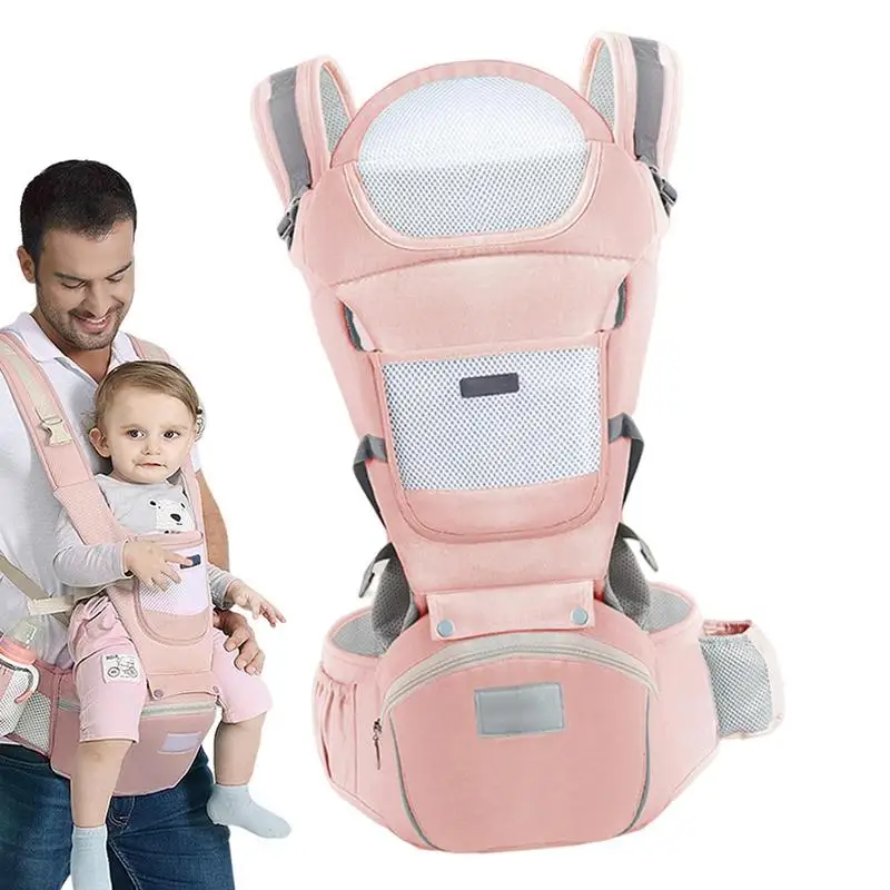 Toddler Carrier Toddler Sling Carrier Toddler Sling 360 Ventilation Hood Reflective Strip Head Protection Storage Bag Kids