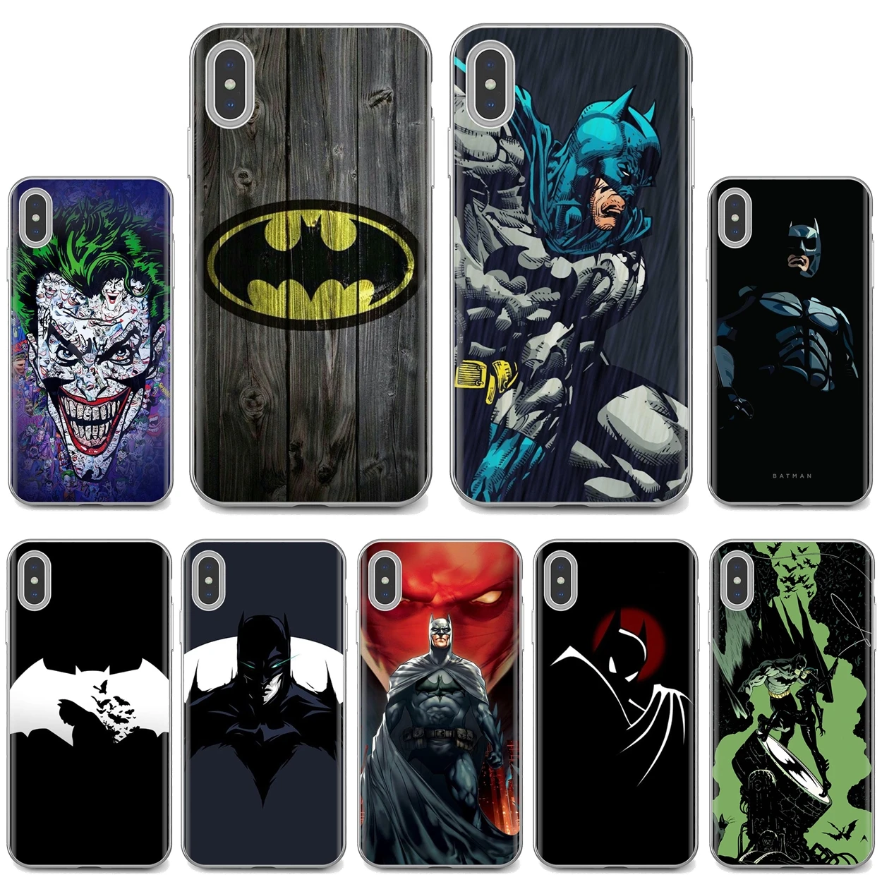 

Batman Superhero Comic For iPhone 10 11 12 13 Mini Pro 4S 5S SE 5C 6 6S 7 8 X XR XS Plus Max 2020 Silicone Phone Cover Bag