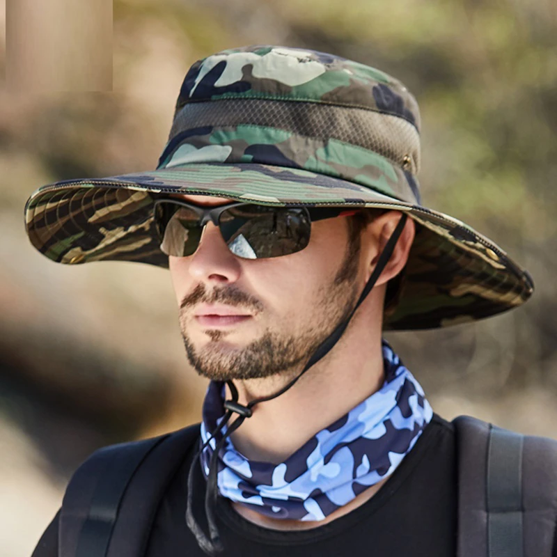 

Camouflage Tactical Cap Boonie Military Hats Army Caps Hunting Outdoor Hiking Fishing Hat Sun Protector Fisherman Camo Caps