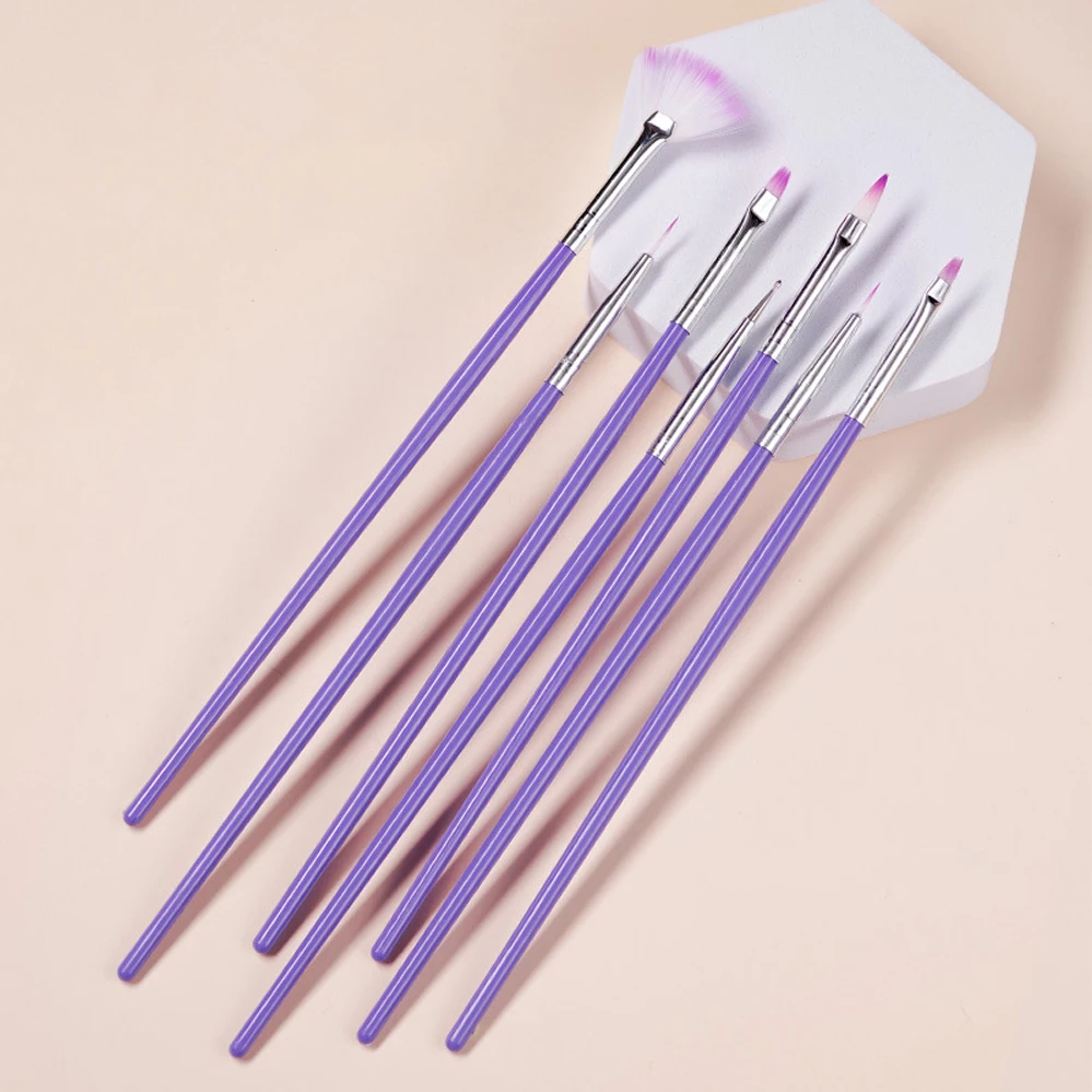 

7 шт./упаковка, акриловые кисти для ногтей