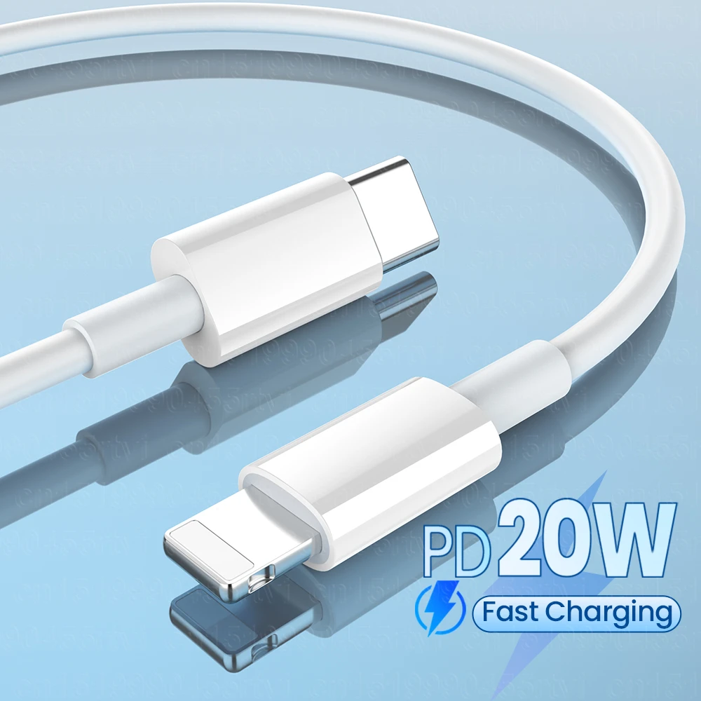 

PD 20 Вт USB C кабель для iPhone Тип C до 8 контактов зарядное устройство для телефона Kable TPE Быстрый 2,4 A шнур для быстрой зарядки для iPhone 14 13 12 Pro Max