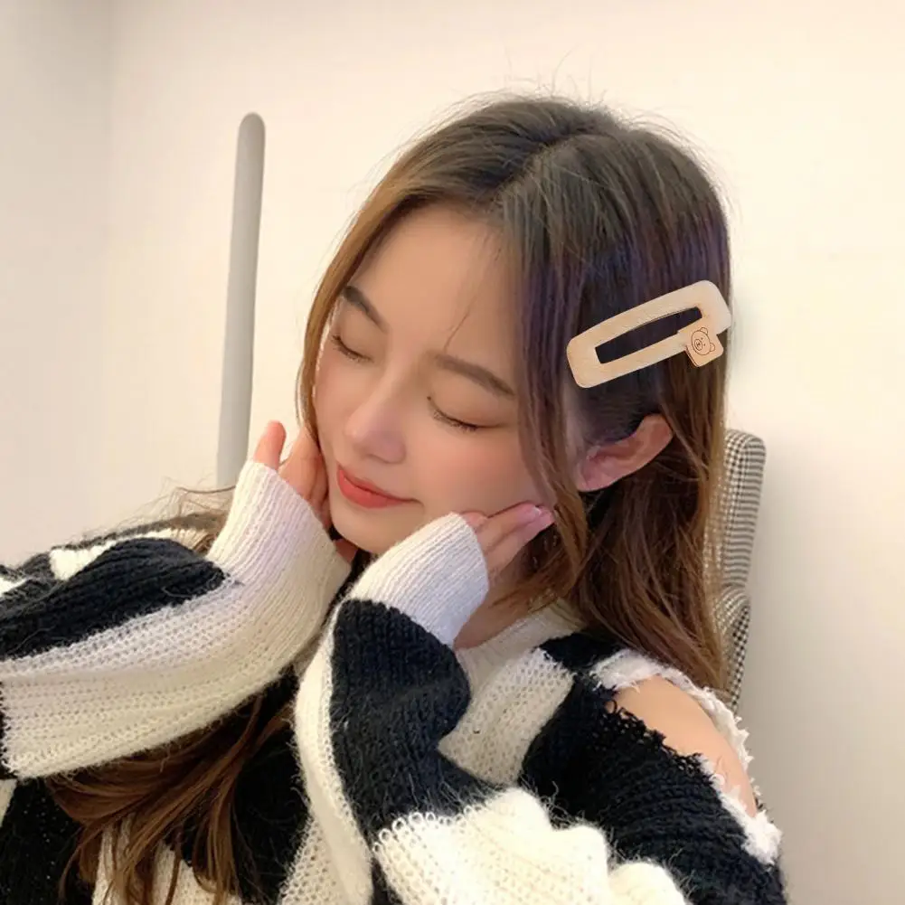 

Women Hair Pin Solid Color Candy Colors Tight Side Clip Fuzzy Hair Decoration Anti-slip Exquisite Girl Hairclip Hair Accessories