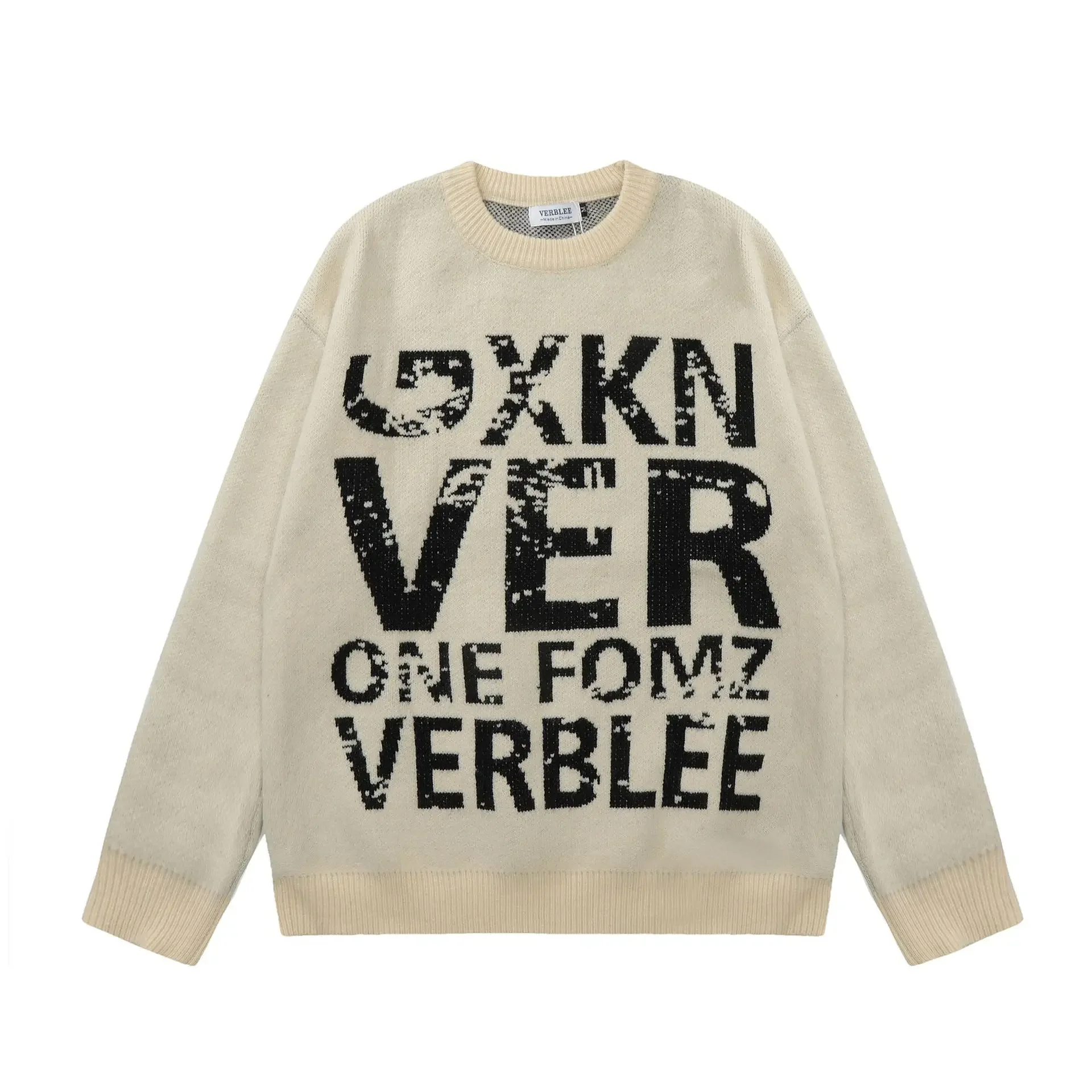 Жаккардовый свитер в винтажном американском стиле мужской повседневный топ с