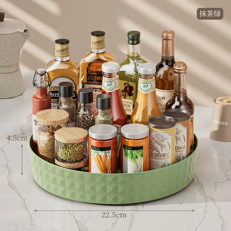 Вращающаяся Полка Для Специй Многофункциональная Кухонная Подставка Хранения
