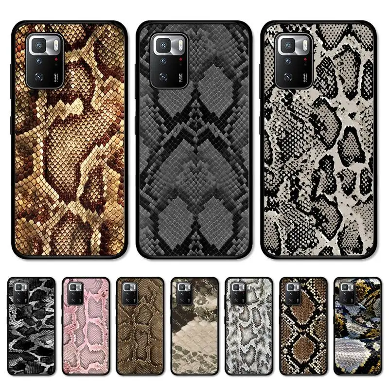 

Snake Skin Phone Case for Redmi Note 8 7 9 4 6 pro max T X 5A 3 10 lite pro