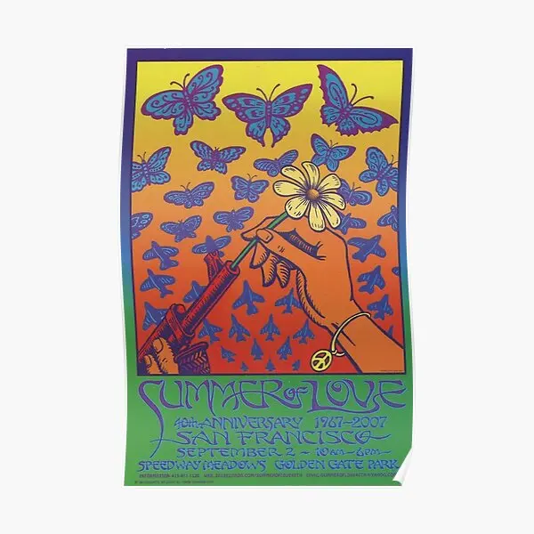 

Summer Of Love Poster Mural Art Vintage Picture Wall Home Modern Decoration Print Room Funny Painting Decor No Frame